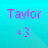 A four- displays the name 'Taylor' and a heart symbol '<3' in different color variations against a cyan background