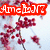 Animated icon with four distinct sections: red cherry blossoms, a pink heart with 'Is' text, cartoon faces, and 'Sparkle' text.