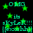 Animated green star and text elements on black background with pixelated cyan-green lettering.