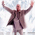 A pixelated contact sheet showing two frames of an animated icon featuring a person in a suit with arms raised on the left and green text "Original Icons .com" on a dark background on the right.