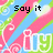Pixelated image with diagonal pink, blue, and green stripes; white hearts and swirls on background; black text 'Say it', 'Like you', 'Mean it' in corners; large 'iY' logo below each text.