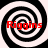 Four identical black-and-white spiral patterns arranged in a , each with red text "Riggins" overlaid on the lower-left portion of the spirals