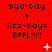 Red background with repeated text and animated white symbols changing across three of three each