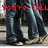 Pixelated image of two figures in dark jeans and sneakers with red text overlay reading "You're TALLand i LUV it".
