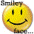 Two side-by-side pixelated smiley face icons with contrasting expressions and text, displayed on a gray background.