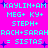 Pixelated cyan text on bright pink background with blue star accents, repeated in two with identical content