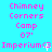 Pixelated text displays 'Chimney Corners Camp 07' and 'Imperium' with gender symbols on a cyan background, alternating between static and animated states.