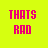 A bright yellow background displays multiple instances of the word 'RAD' in varying colors and one instance of 'THAT'S RAD', with no visible animation.