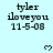 Pixelated text and heart symbols on a light blue background with partial gray overlay.