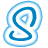 A blue spiral-shaped icon with a glowing outline on the left, paired with scattered gray pixelated shapes resembling letters or symbols on the right, displayed in a contact sheet layout.