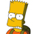 Pixelated cartoon character with yellow skin, square head, and orange shirt, facing left with neutral expression.