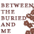 Static pixelated icon displaying text "BETWEEN THE BURIED AND ME" in brown block letters with partial abstract shapes on the right side.