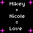 Black background with white pixelated text and pink plus signs forming a
