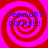 Four identical red and pink spiral patterns with blue text reading "JemmaB7 ROCKS!!!!" arranged in a on a solid background