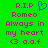 Green background with pink pixelated text reading 'R.I.P Romeo Always in my heart <3 a.a.f' and blue pixelated heart symbol.