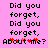 Pixelated text on pink background with red heart symbols replacing parts of the word 'about' in two repeated phrases.