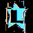 Four star-shaped icons with black central symbols on blue, teal, yellow, and pink backgrounds arranged in a
