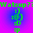 Green text and symbols on a purple-blue gradient background with repeated 'Watsup??' at top and bottom.