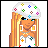 A 48x48 pixel animated buddy icon featuring a blonde cartoon character with a flower-decorated headpiece and white dress, alongside a red-toned text overlay reading "New York Hottie" on the right frame.