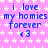 Pixelated text on a pink starry background with blue lettering and heart symbols.