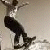A pixelated figure in a dynamic pose with text reading "Skaters are HOT" on the right side.