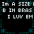 Static pixel art displays repeated text in white on black background with teal decorative border elements.