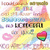 Pixelated static image with pastel colors, featuring a central figure in yellow attire holding a rainbow-colored heart-shaped balloon and pink lips icon.