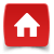 Red square icon with rounded corners containing a white house symbol; the house has a triangular roof and rectangular door opening.