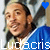 A 50x50 pixel animated buddy icon featuring a person in blue clothing with two frames showing heart symbols changing from blue to white, and text at the bottom reading "Luda.cris".