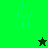 Green and dark green pixelated with 'i luv ali' text and star symbols in different states