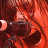 A 48x48 pixel animated buddy icon featuring a red-toned close-up of a character holding a gun, paired with bold red text reading "Bullet For My Valentine" on a dark gray background.
