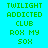 three and four displays text in green on cyan backgrounds with purple highlights, showing variations across frames