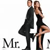 Two figures in formal attire stand side-by-side with one figure's leg raised, text below reads "Mr." and "Mrs." in pixelated font.