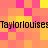 Pixelated text repeats across a of pink, orange, and yellow squares with no visible animation changes