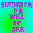 Pixelated text reads 'SUMMER 08 WILL BE JRB' on a green-to-cyan gradient background with visible pixelation and color bleeding.