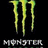 Green claw marks above 'MONSTER' text with red pixelated phrases on black background.