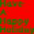 Animated holiday-themed icon with four quadrants showing red text, a Christmas tree, and a wreath.