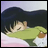 A 48x48 pixel buddy icon featuring a cartoon character with long dark hair lying on grass, next to text reading "Anime IM" and "COM" in white pixelated font against black background.