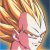 Pixelated image of a figure with pink clothing against a multicolored background featuring brown, yellow, and blue tones.