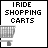 Six display "IRIDE SHOPPING CARTS" text above a shopping cart icon with varying partial visibility across the