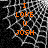 Orange text reading "I LOVE U JOSH" on a black and white chain-link fence background with pixelated texture.
