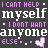 Pixelated text and heart icons in purple and white on dark gray background, arranged as contact sheet with two identical frames showing repeated phrases.