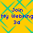 Yellow background with cyan diamond lattice pattern, blue text reading "Join My Webring 3a" in four identical quadrants.