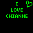 Green pixelated text and heart symbol on black background, with two versions showing different heart states.