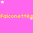 A static image with a bright pink background featuring repeated yellow text and scattered white stars.