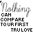 A static image of a with repeated text elements in varying fonts and sizes, including phrases like "Nothing can compare to our first true love" and "So don't forget about us."