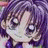 A pixelated anime-style character with purple hair and large eyes appears on the left side of a contact sheet, while the right side displays text "Anime IM" and "com" in white pixelated font against black background.