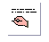 Pixelated hand writes lines on paper, then paper is placed into an envelope, followed by envelope being sealed and mailed.