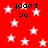 Red background with white stars and repeated black text 'yaaaa boi' in pixelated font.