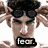Six pixelated images of a swimmer in various poses with text labels: fear, surprise, victory, focus, and michael phelps.